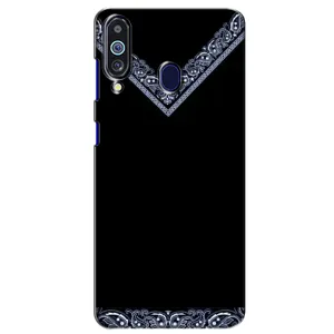 Силиконовый Чехол на Samsung Galaxy M40 (Воротник вышиванки)