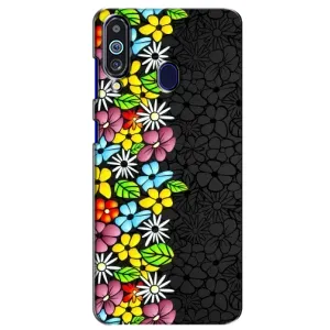 Чехол с Цветами для Samsung Galaxy M40 (Яркие цветы)