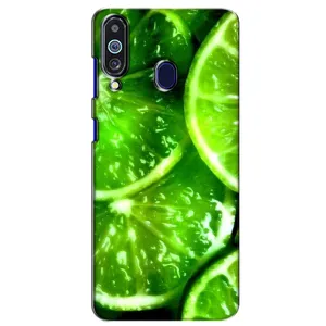 Чохол з зображенням смачної їжі для Samsung Galaxy M40 (Яскравий Лайм)