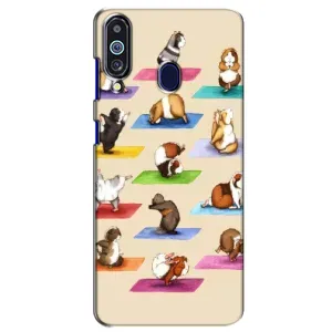 Чехол с Прикольным принтом на Samsung Galaxy M40 (Ёга свинок)