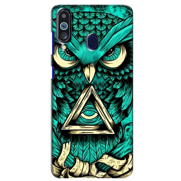 Чехол с рисунком «Зеленая сова» для Samsung Galaxy M40