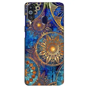 Чехлы со смыслом для Samsung Galaxy M40 (Золотые узоры)