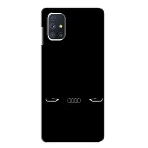Силиконовый бампер с картинкой машины на Samsung Galaxy M51 (Силует Audi)