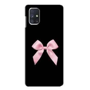 Чехол банты для Samsung Galaxy M51 (Бант на черном)
