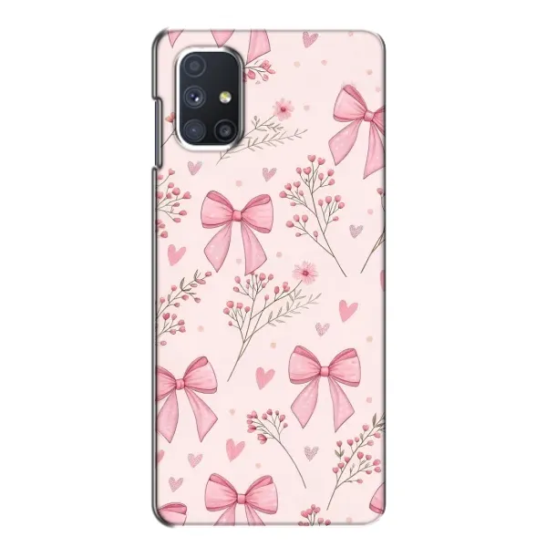Чехол с рисунком «Банты с цветами» для Samsung Galaxy M51