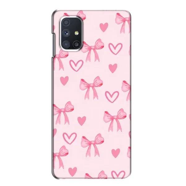 Чехол с рисунком «Бантики и сердечки» для Samsung Galaxy M51