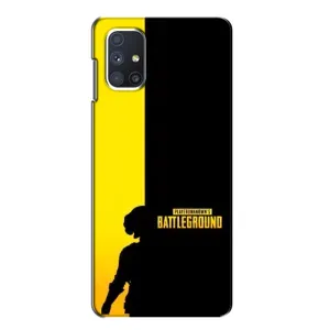 Чехол (TPU) с картинкой "Лого Пабг" на Самсунг Галакси М51 (Battlegrounds)