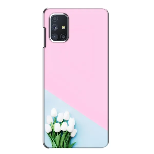 Чехол с рисунком «Белые тюльпаны» для Samsung Galaxy M51 Чехол с рисунком «Белые тюльпаны» для Samsung Galaxy M51