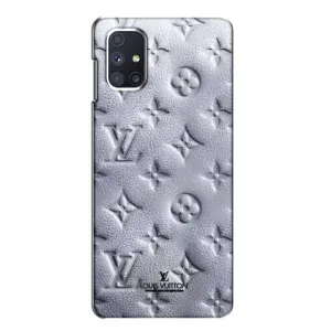 Текстурний Чохол Louis Vuitton для Самсунг Галаксі М51 (Білий ЛВ)