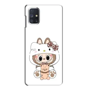 Чехол с принтом Лабубу для Samsung Galaxy M51 (Белый Лабубу)