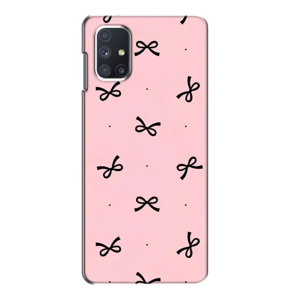 Чехол с рисунком «Черные бантики» для Samsung Galaxy M51