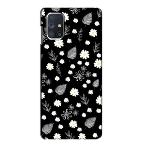 Чехлы с тематикой "ЦВЕТЫ" на Samsung Galaxy M51 (цветение на чорном)