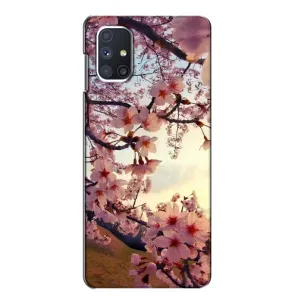 Чехол с принтом САКУРЫ на Samsung Galaxy M51 (Цветущая сакура)