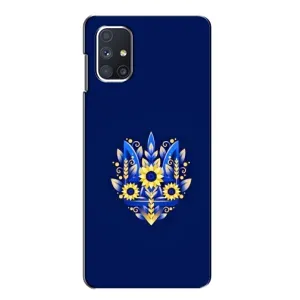 Чехол Укр Символика для Samsung Galaxy M51 (Цветущий Герб)