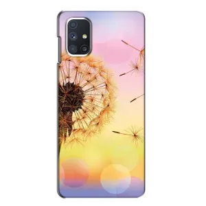 Силиконовый Чехол с одуванчиками на Samsung Galaxy M51 (Цветок-одуванчик)