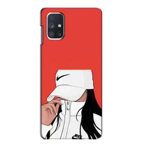 Силиконовый Чехол на Samsung Galaxy M51 с картинкой Стильных Девушек (Девушка Nike)
