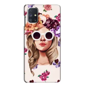 Чехол с картинкой Модные Девчонки Samsung Galaxy M51 (Девушка в очках)
