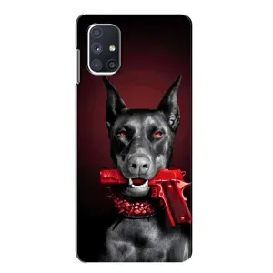Чохол ДОБЕРМАН для Samsung Galaxy M51 (Доберман злий)