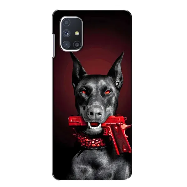 Чехол с рисунком «Доберман злой» для Samsung Galaxy M51