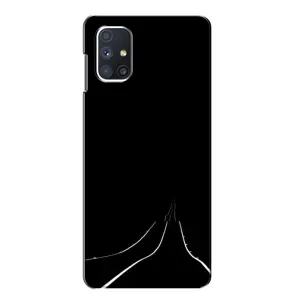 Чехол с картинками на черном фоне для Samsung Galaxy M51 (Дорога)