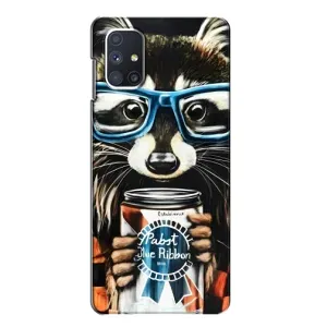 Силіконовий Чохол з Энотами на Samsung Galaxy M51 (Єнот в окулярах)