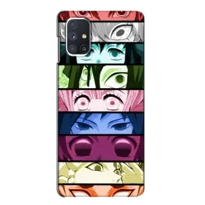 Силиконовые чехлы с глазами Anime для Самсунг Галакси М51 (Глаза Хашира)