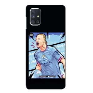 Чехлы с принтом для Samsung Galaxy M51 Футболист (гол Эрлинг Холланд)