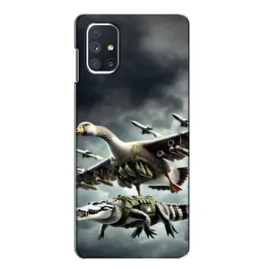 Чехол с мемами тралалело тралала для Samsung Galaxy M51 (Гусини и крокодило)