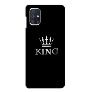 Чехол (Корона на чёрном фоне) для Самсунг Галакси М51 (KING)