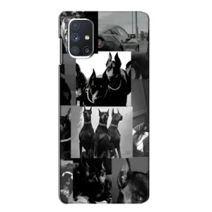 Чохол ДОБЕРМАН для Samsung Galaxy M51 (Колаж Доберман)