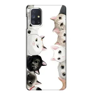 Силіконовий чохол з котиком для Samsung Galaxy M51 (Коти)