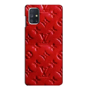 Текстурний Чохол Louis Vuitton для Самсунг Галаксі М51 (Червоний ЛВ)