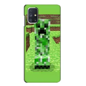 Чехлы для Samsung Galaxy M51 (Персонажи Майн Крафт) (Крипер 2)