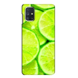 Чехол с изображением вкусной еды для Samsung Galaxy M51 (Лайм)