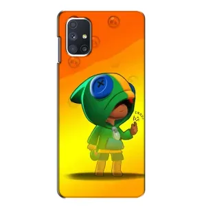 Чехол Бравл Старс для Samsung Galaxy M51 (LEON в кофте)