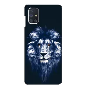 Чохол з картинкою на Samsung Galaxy M51 (Лев – синій)