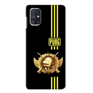 Чехол (TPU) с картинкой "Лого Пабг" на Самсунг Галакси М51 (Лого PUPG)