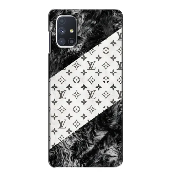Чехол с рисунком «LV на белом» для Samsung Galaxy M51