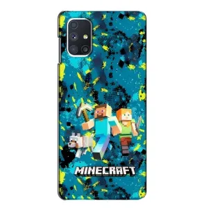 Чехлы для Samsung Galaxy M51 (Персонажи Майн Крафт) (Майнкрафт)