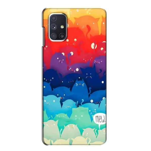 Чехол с рисунком «Mew» для Samsung Galaxy M51