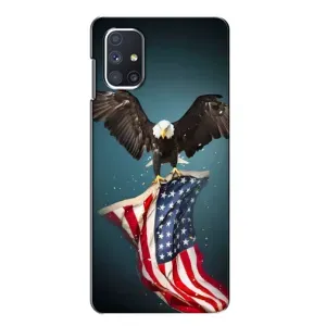 Чохол Прапор USA для Samsung Galaxy M51 (Орел і прапор)