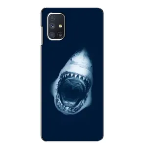 Силіконовий бампер з картинкою звірів для Samsung Galaxy M51 (Пащу Акули)