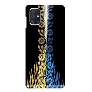 Силиконовый Чехол на Samsung Galaxy M51 (Патриотическая вышиванка)