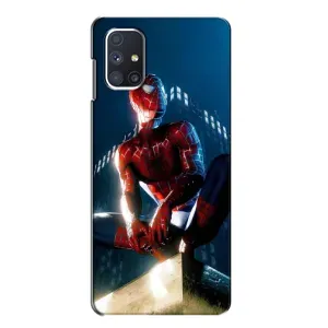 Чехол Супергерой Человека Паука на Samsung Galaxy M51 (Паук на доме)