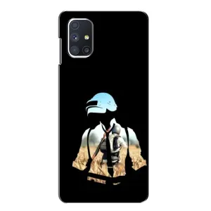 Силиконовый чехол с картинкой "Герой Pubg" на Samsung Galaxy M51 (Пубг мен)