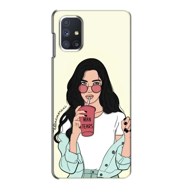 Чехол с рисунком «С напитком» для Samsung Galaxy M51 Чехол с рисунком «С напитком» для Samsung Galaxy M51