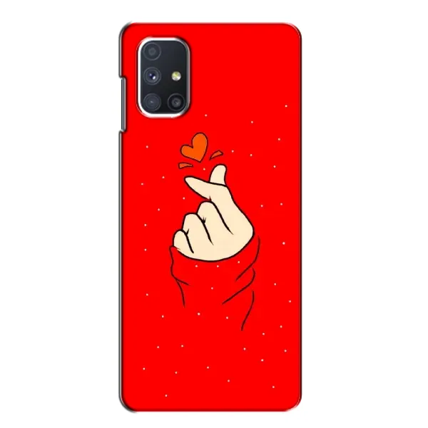 Чехол с рисунком «Сердце на красном» для Samsung Galaxy M51 Чехол с рисунком «Сердце на красном» для Samsung Galaxy M51