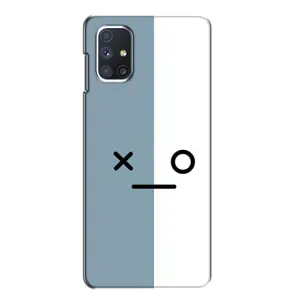 Чехол с рисунком «Серо-белый» для Samsung Galaxy M51