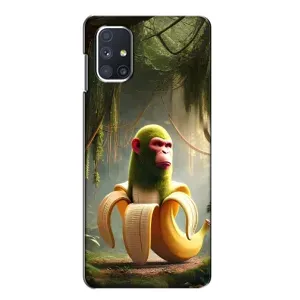 Чехол с мемами тралалело тралала для Samsung Galaxy M51 (Шимпанзини бананини)