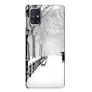 Чехлы на Новый Год Samsung Galaxy M51 (Снегом замело)